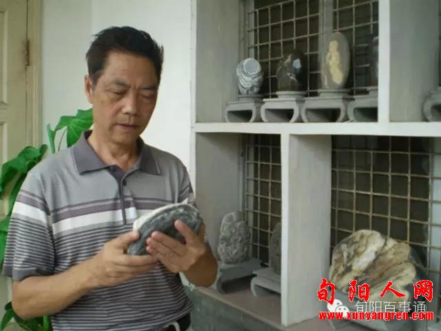 旬阳陈阳友和他的生态奇石欣赏