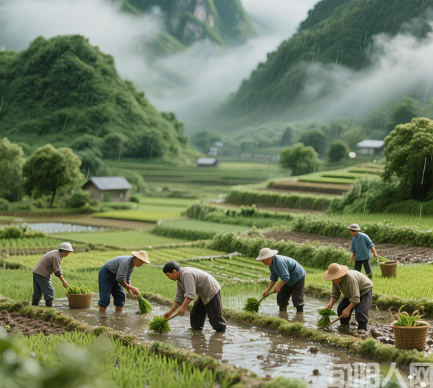 棕杰：《及时雨，丰年望》